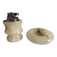Onyx ashtray and table lighter set