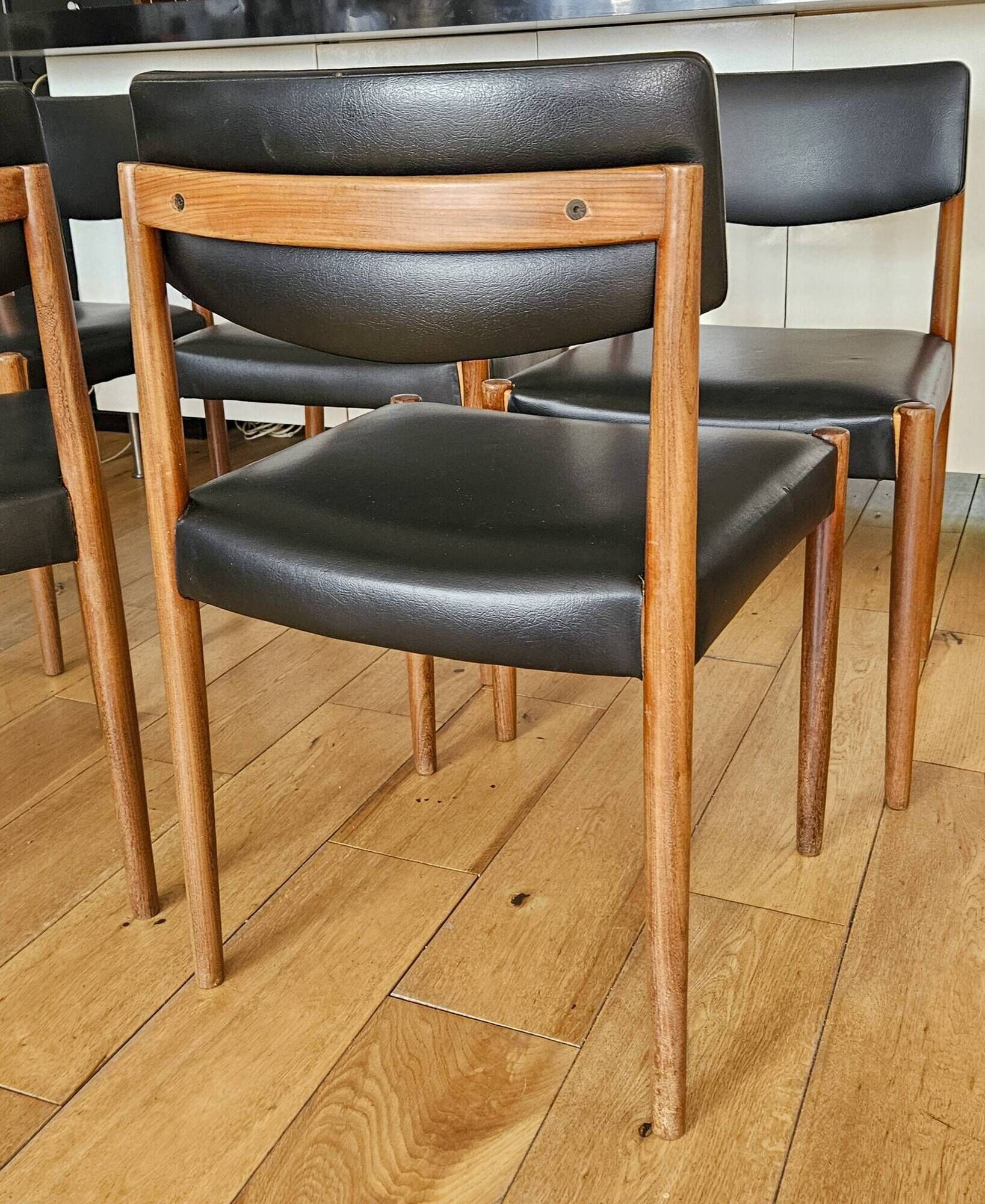 Set of 5 vintage "Scandinavian" chairs Zetel Behaagt / BeHaegel