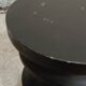 Black solid wood stool