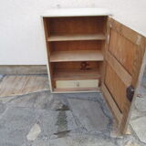 Cabinet with vintage pharmacy 50s