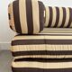 Beige and brown sofa vintage guest bed