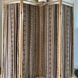 Screen in beech wood and vintage fabrics 1970s