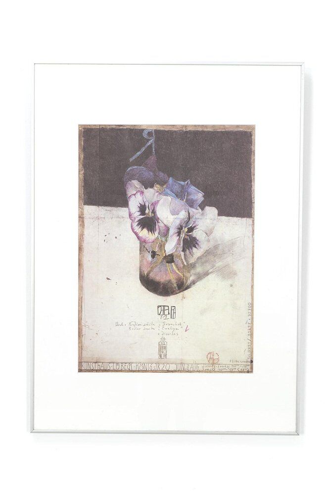 Horst Janssen, Nature morte florale, Aluminium