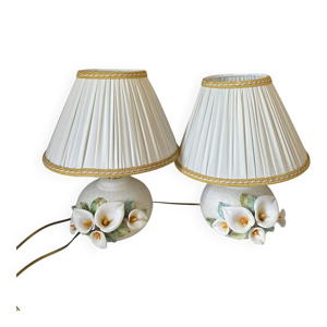 paire lampes chevet,