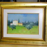 Lush Landscape & Meadow in Bloom Oil Painting
