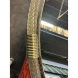 Grand Venetian Wall Mirror in Murano Glass with Gilt Torchon–Torciglione