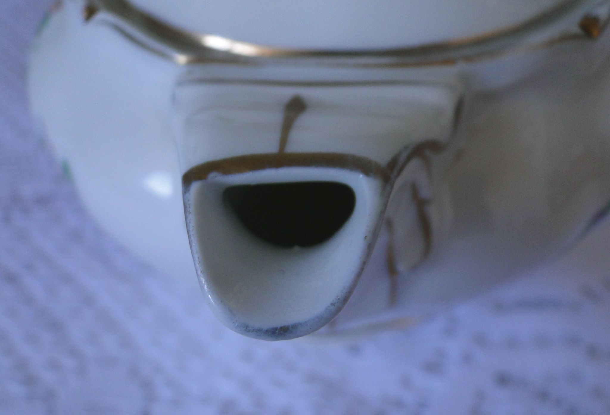Theière or Porcelain coffee maker Former Royal factory Limoges model Eglantine