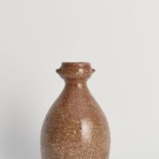 Japanese Shigaraki Inspired Handmade Stoneware Vase with Barnacle-Like Texture