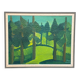 Original Mid Century Swedish Oil On Panel – “Forest” By Thage Carlson – Vintage & Framed – 87 × 70 Cm (34.3" × 27.6")