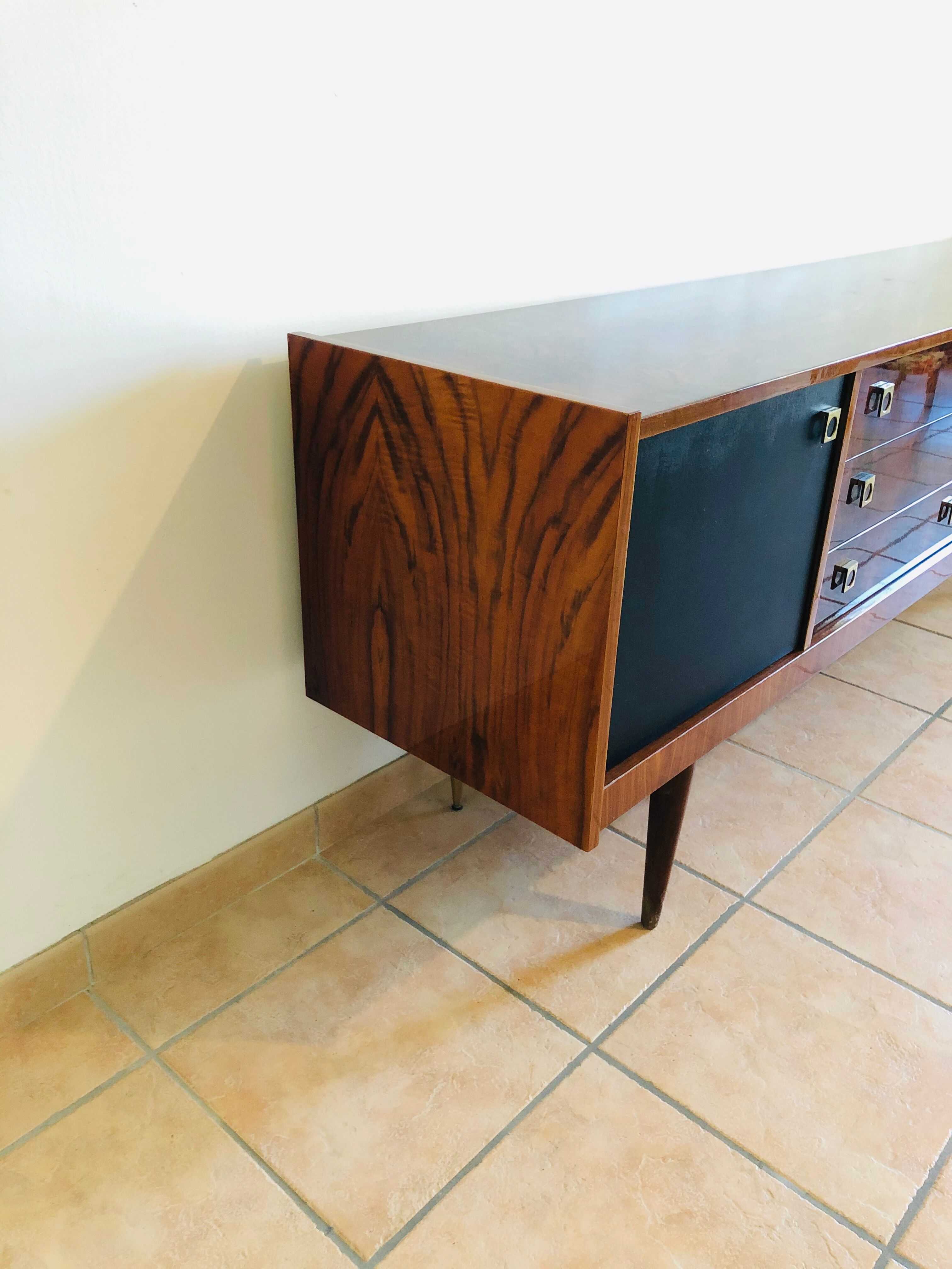 Vintage walnut sideboard 1960