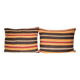 Set of 2 vintage kilim cushion covers 61x46 cm