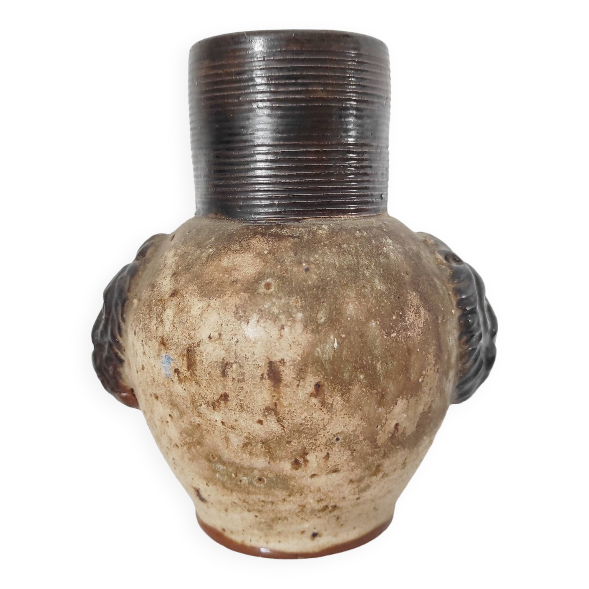 Small vase with lion heads Armogrès