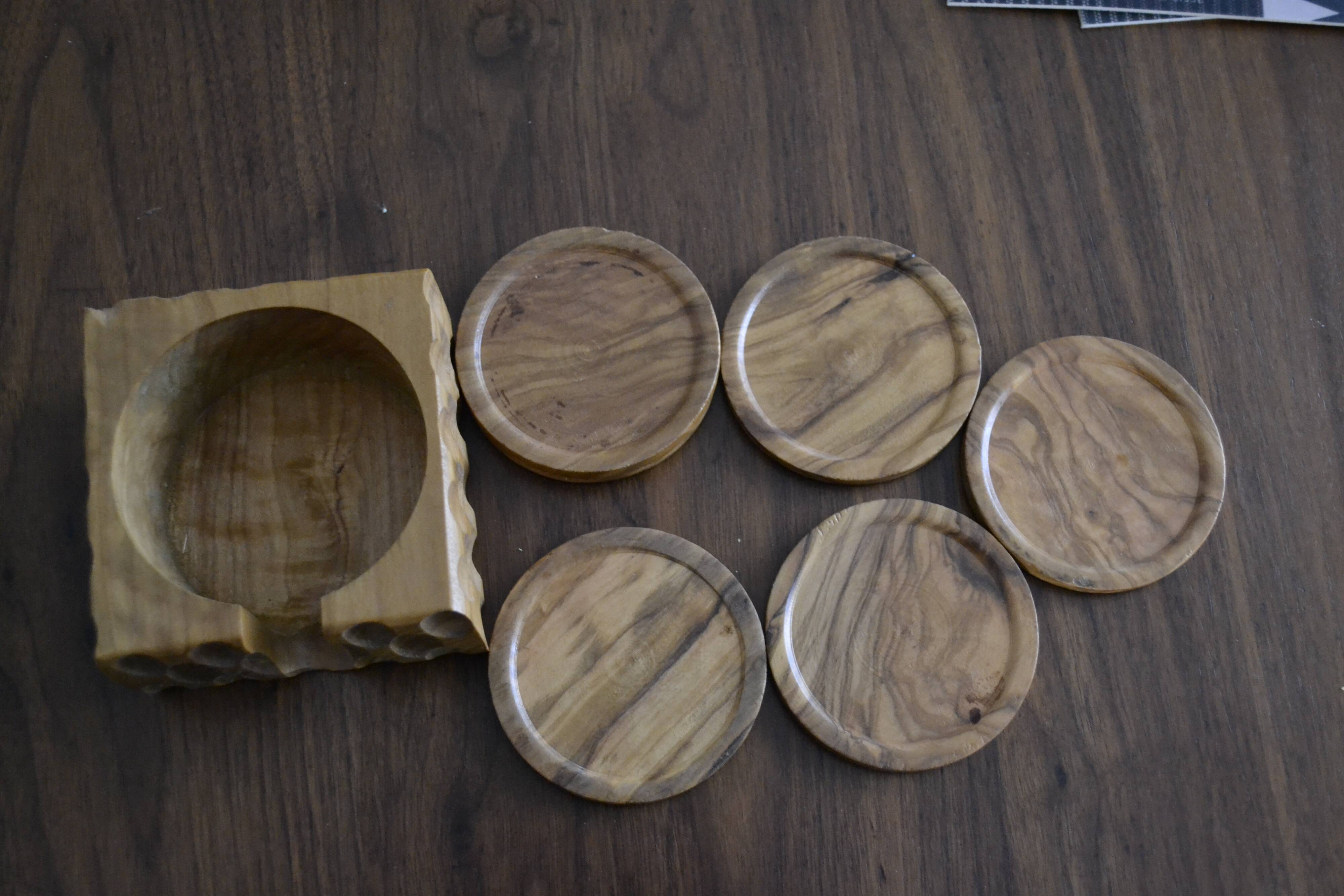 Wooden coaster lot