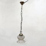 Vintage ceiling lamp with a tulip shaped lampshade, Spain, 1980s