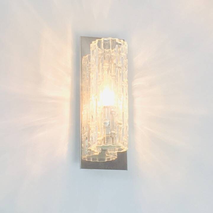 Pair of Mid Century Modern Murano Glass Wall Lights From Doria, 1960s