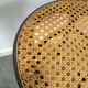 Set jaren 50 houten barkrukken met webbing uit Frankrijk vintage
