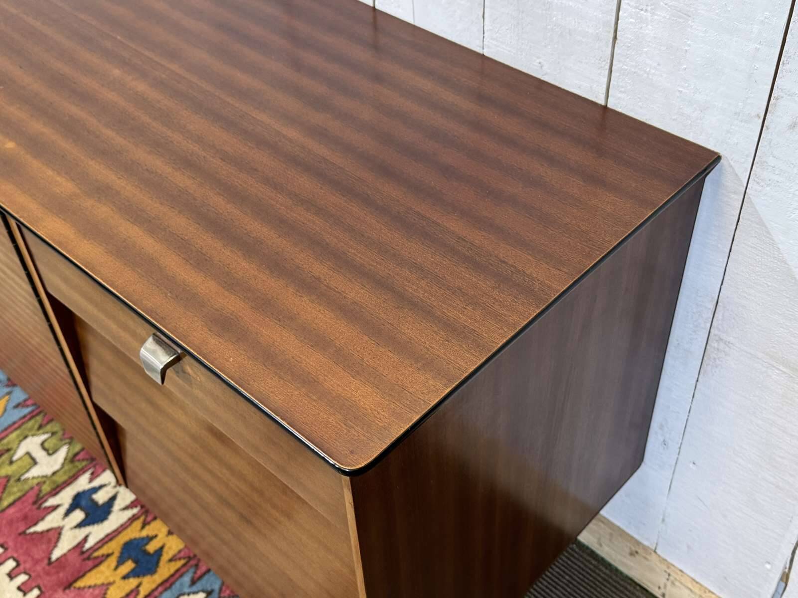 1970s English enfilade in mahogany