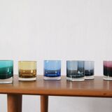 Mid-Century Drinking Glasses by Riihimäki Finland set of 6