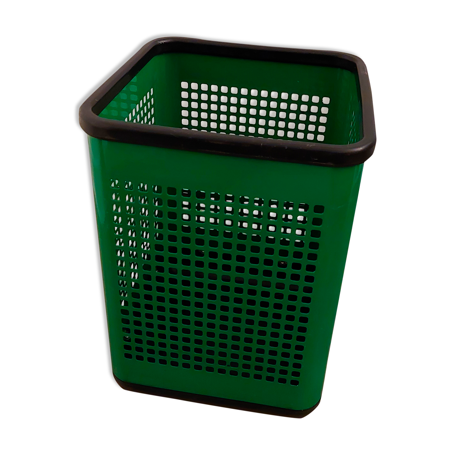Vintage Metal Perforated Wastepaper basket NEOLT / Italy