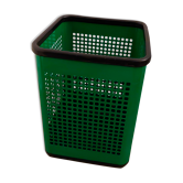 Vintage Metal Perforated Wastepaper basket NEOLT / Italy