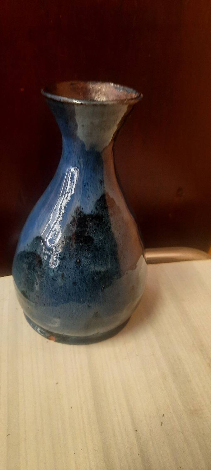 Glazed terracotta vase