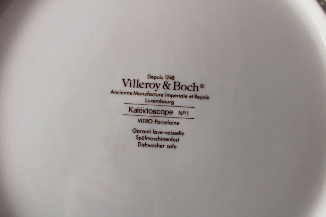 Villeroy and Boch kaleidoscope large plates 1980 x6