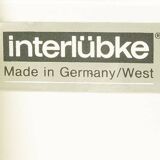 Interlübke vintage cabinet with metal hinges and minimalist handles