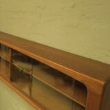 Extra long Danish floating sideboard in teak 200 cm, 1960s
