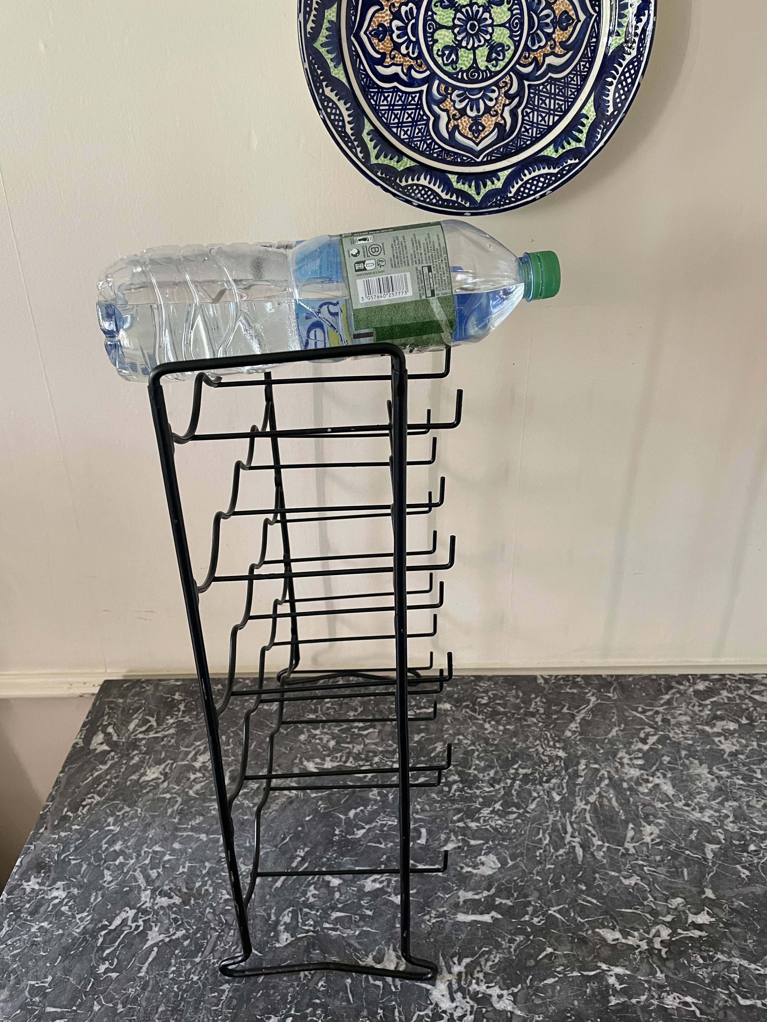 Vintage black bottle holder