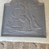 Cast iron chimney plate