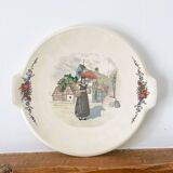 Sarreguemines serving dish - Alsatian decoration