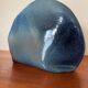 Vintage blue ceramic vase