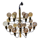 Grande suspension design métal d'époque