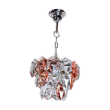 Two-coloured Kinkeldey chandelier, 3 floors, 1970, Germany