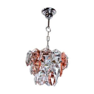 Lustre Kinkeldey bicolore, 3 étages,  1970, Allemagne