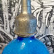 Siphon old blue glass