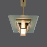 Brass art deco Atelier Petitot ceiling light
