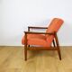 GFM-64 armchair, design by Edmund Homa from the 70s, terracotta brick