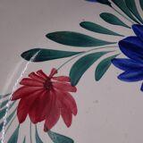 Large earthenware bowl of Moulin-des-Loups - Floral decoration - Around 1960