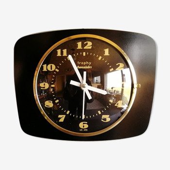 Vintage clock, "Trophy Transistor Noir" wall clock