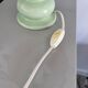 Lampe vintage pastel abat-jour raphia