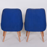 Fauteuils bleus, fabriqués dans les années 1950