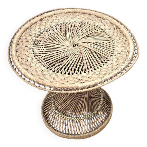Table d'appoint osier