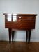Vintage wooden and brass bedside table – 1950s design – r style
