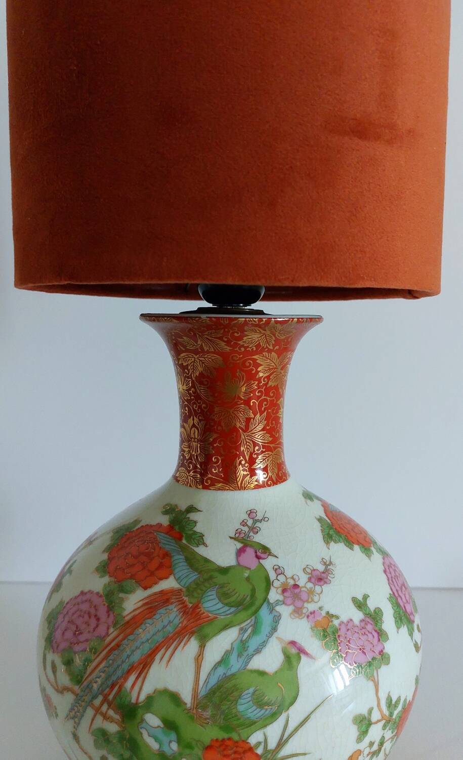 Japanese porcelain lamp