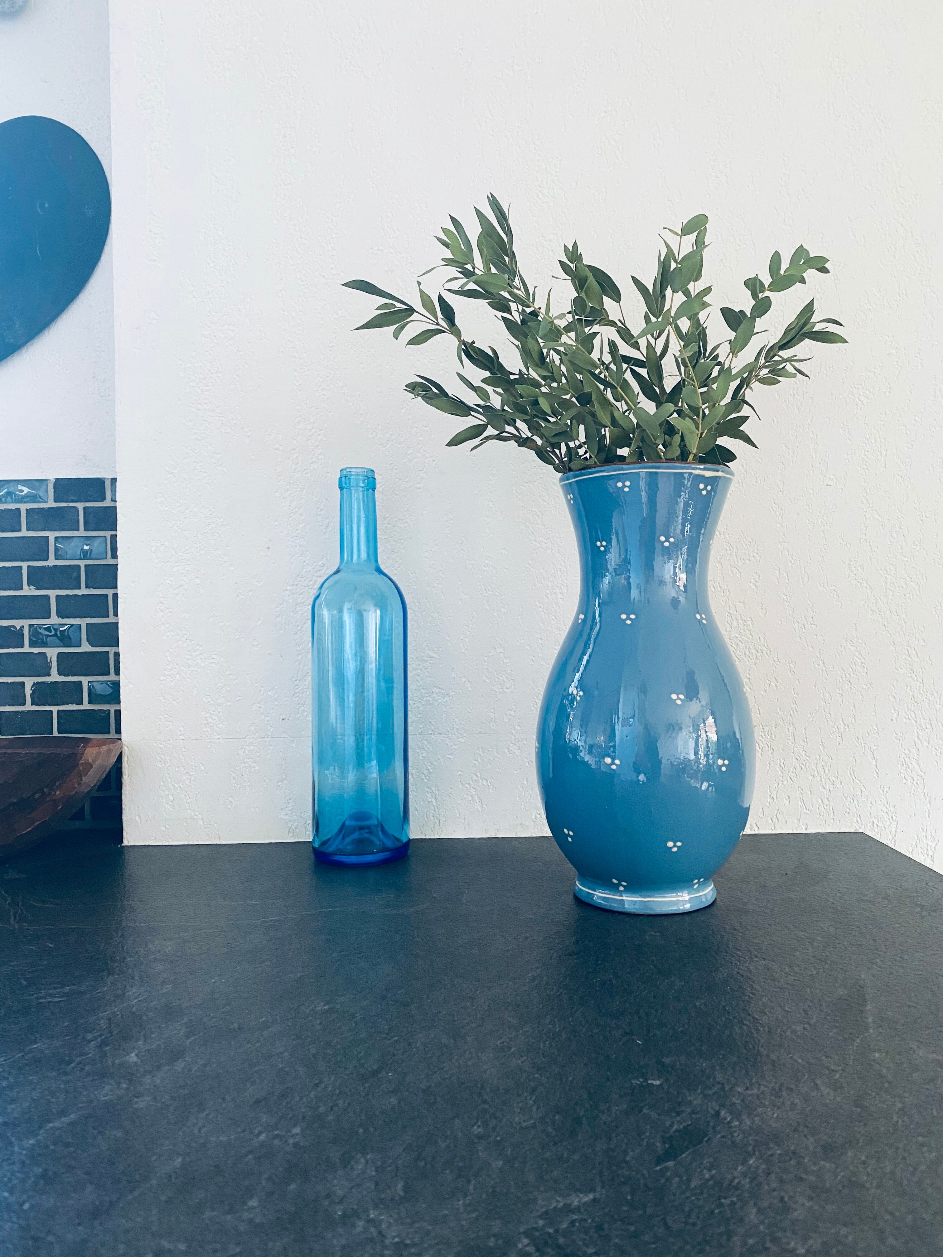 Ancient Savoyard blue vase