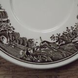 Set of 4 saucers Quality Retired Villeroy & Boch Black/White Anjou Design 4656
