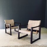 Diana Safari Lounge Chairs attributed to Karin Mobring for Ikea, 1970s, Set of 2