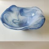 Large organic floral empty pocket. In glass/crystal