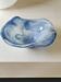 Large organic floral empty pocket. In glass/crystal